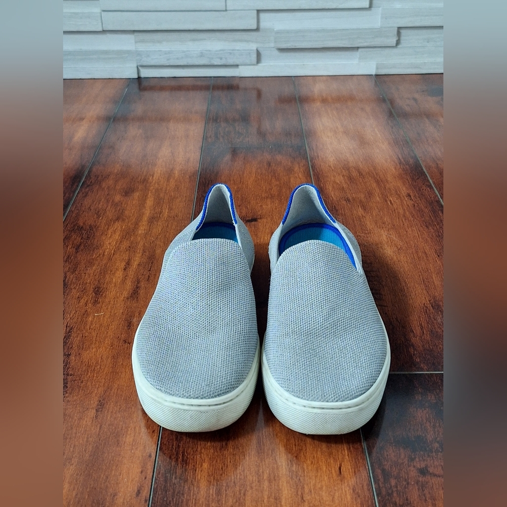 Rothy’s The Original Slip-On Sneaker Gray Knit Women’s Size 7.5 Casual Comfort - Picture 2 of 8